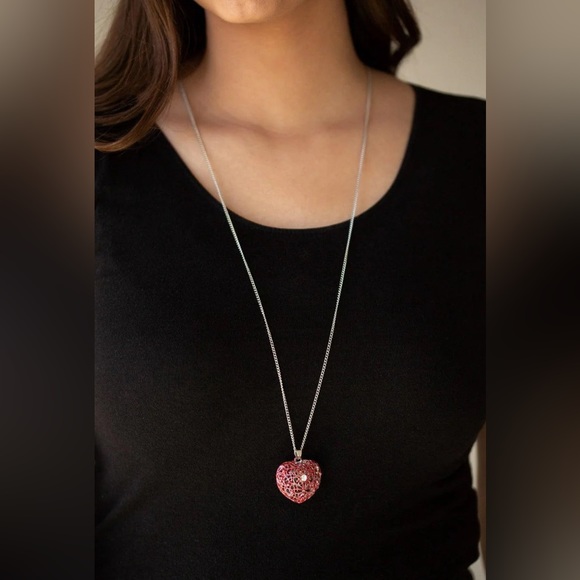 paparazzi Jewelry - ❤️ 4 For $20 ❤️ Love Is All Around Red Necklace Paparazzi Long